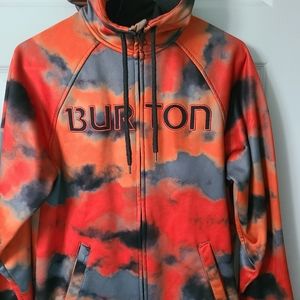 Burton hooded zip up sweatshirt